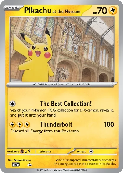 Pikachu at the Museum 「MEP No. 500」「EN」